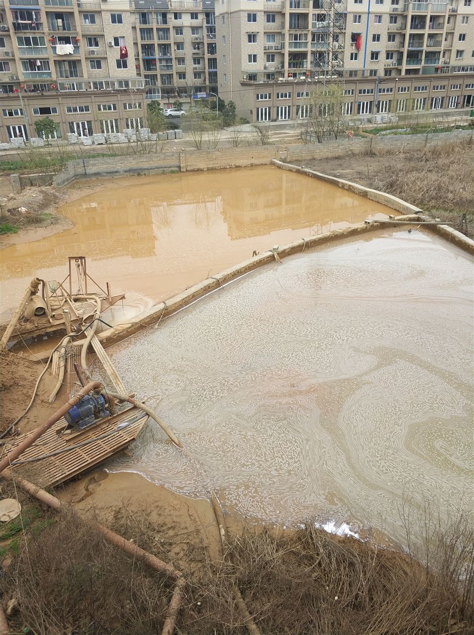 张港镇沉淀池淤泥清理-厂区废水池淤泥清淤